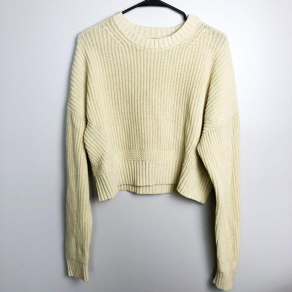 La Hearts Sweaters - LA Hearts Pastel Cropped Chunky Sweater